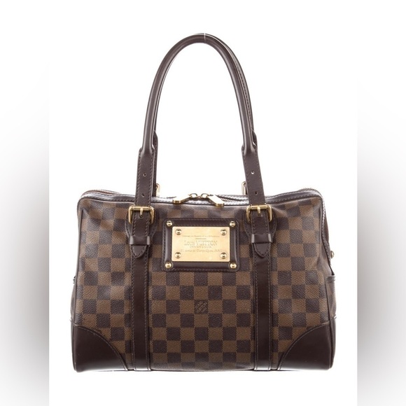 Louis Vuitton Damier Ebene Berkeley Bag Medium Tote EUC - Picture 2 of 10